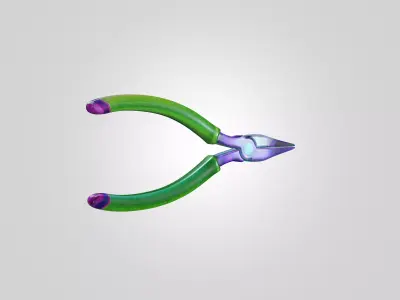 Stylized Precision Grip Tool - Game Ready 3D Model Free low-poly 3D model