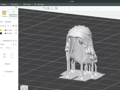 Custom3Dprint Minifigure Accessory - Minifigure Hair S2 - 120 3D print model