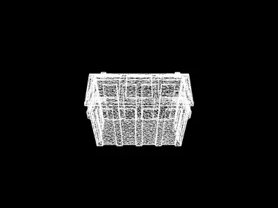 Low Poly Stylized Weathered Industrial Dumpster Low-poly 3D model