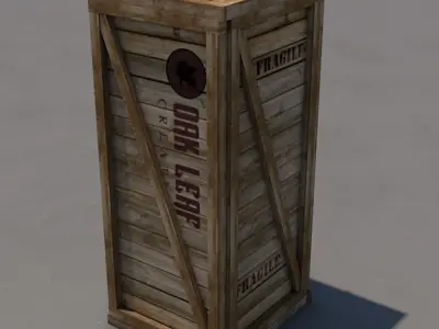Wooden Crate Free 3D model order