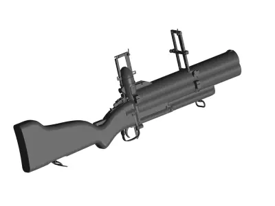M79 grenade launcher 3D model purchase