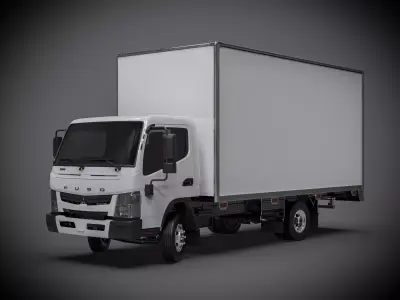 Mitsubishi Fuso Canter 2022 Box Truck 3D model