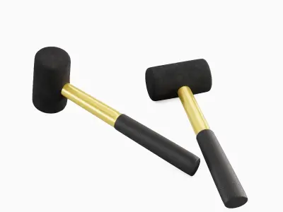 Rubber Mallet B 02 3D model