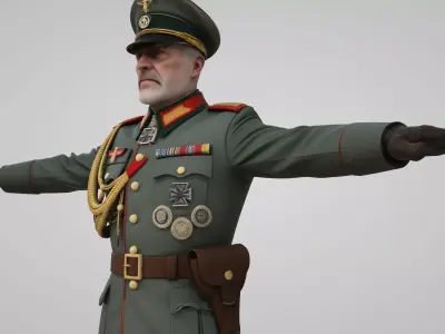  German soldier 3D model 3D model