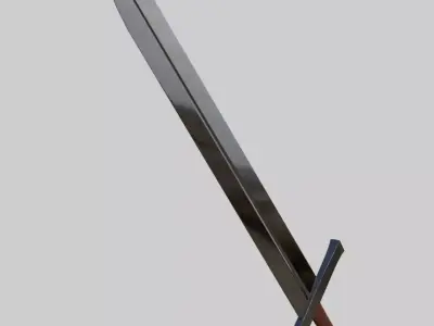 Steel Sword Low-poly 3D model purchase