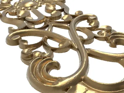 decorative pattern ready for 3D printing 3D model
