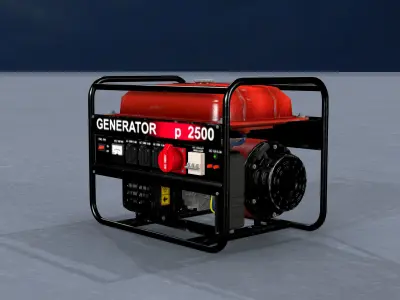GENERATOR for sims Low-poly 3D model