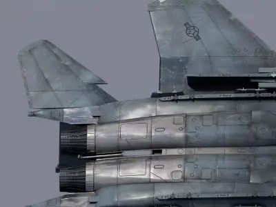 McDonnell Douglas F-15E Fully-Rigged and Animated With Weapons Low-poly 3D model