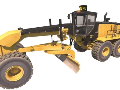 motor grader 3D model get