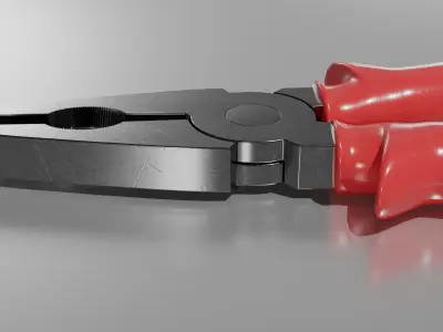 pliers Low-poly 3D model get