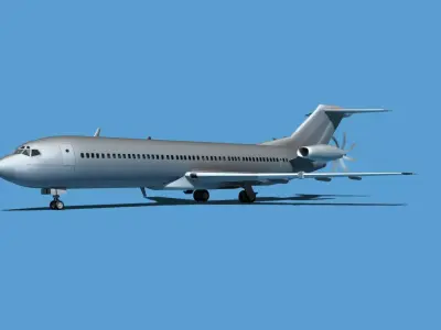 Boeing 7X7-2 Jet Fan V200 3D model