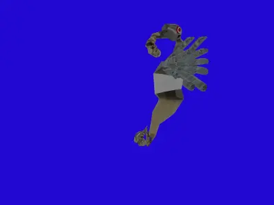 Horsea Mecha Low-poly 3D model