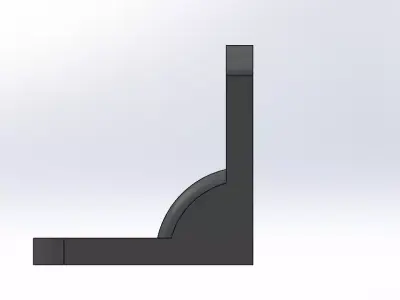 Rusty Square Corner Bracket - 3D print Ready  3D print model