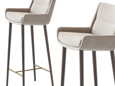 Naughtone Hush Barstool 3D model