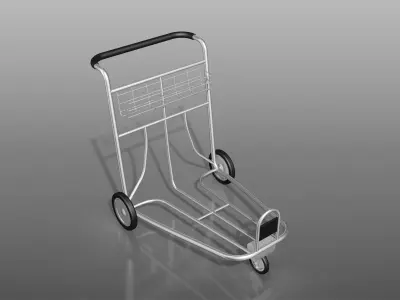 Trolley For Shopping And Carrying 3D model