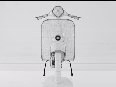 Scooter Low-poly 3D model