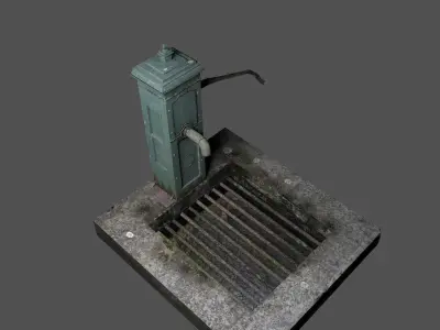 Victorian Hand Water Pump  3D model