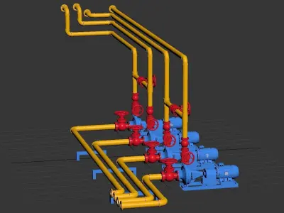 Industry Plant 01 3D model