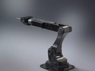 Robotic arm industrial style  welding 3D model