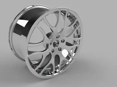 wheel car sport car 3D model