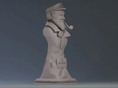 STATUE TO THE LOST SAILOR READY TO PRINT 3D print model