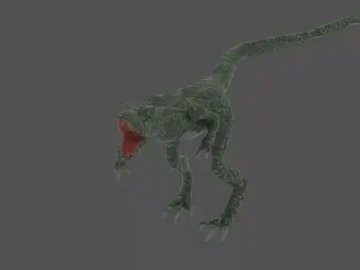 Velociraptor dinosaur 3D model purchase