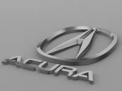 acura logo 3D model