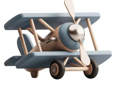 TOY Plane 3D model 5