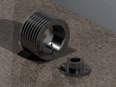 Polia  pulley Free 3D model