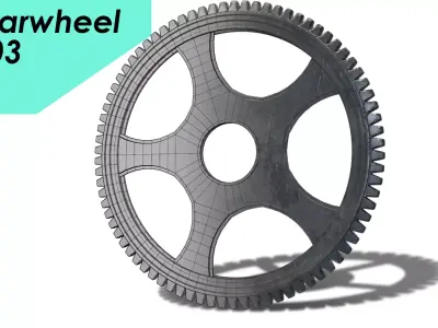 gearwheel0003 gear wheel Low-poly 3D model