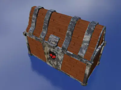 Pirate Box Free low-poly 3D model
