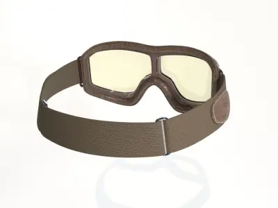 Pilot Goggles Low-poly 3D model