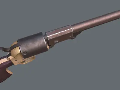 Griswold and Gunnison Revolver Low-poly 3D model