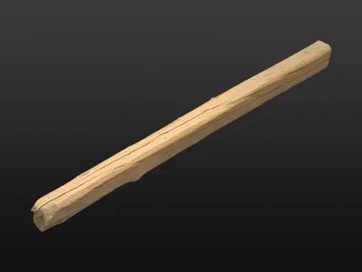 Wood Beam Low-poly 3D model