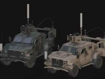 M1278A1 JLTV Joint Light Tactical Vehicle Low-poly 3D model