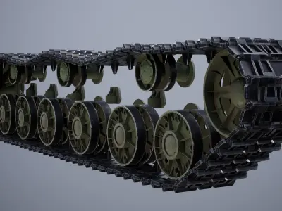 SU-152 tank chassis 3D model