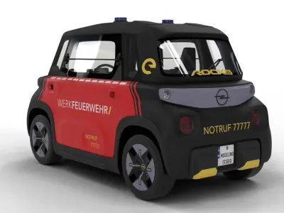 Opel Rock-e 2020  Fire  Service  3D model