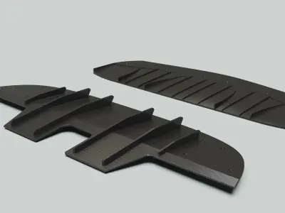 Spoiler bodykit auto motor tuning 3D model