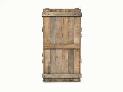 Wooden Boxes Low-poly PBR Free low-poly 3D model