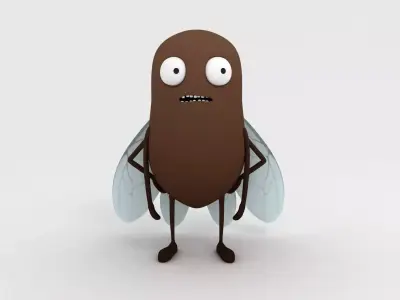 Bug Character Free 3D model