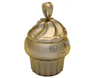 Industrial Trinity Knot 14K Gold Beaded 3D print model