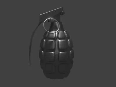 Low-Poly Handgrenade grenade Free low-poly 3D model