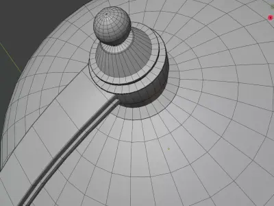 Vintage globe Low-poly 3D model