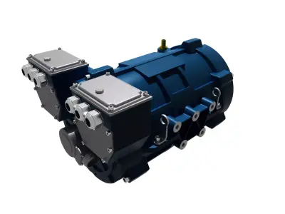 80kW Electric Motor Free 3D model