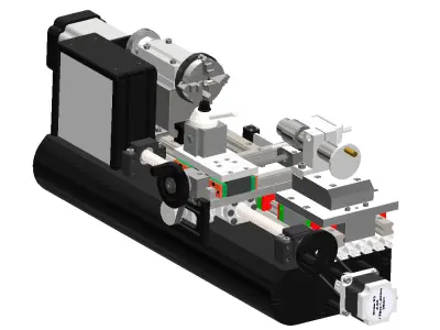 CNC machining machine tools 3D model
