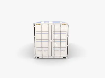 20ft Shipping Container Cosco Shipping v2 3D model