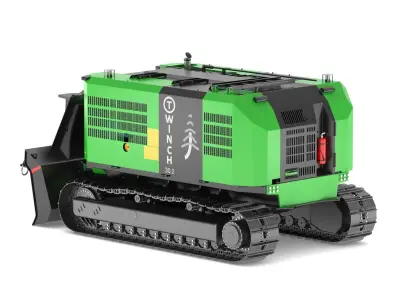 Ecoforst T-winch Machine 3D model