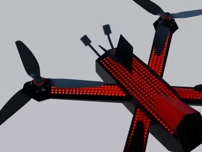 DRL Racer 4  Low-poly 3D model