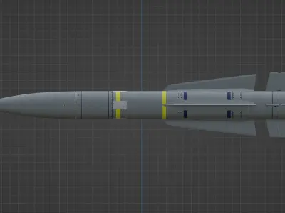 Missile US Army AIM-54 3D model