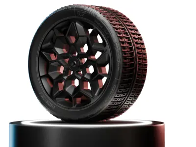 Realistic Wheel 4K PBR Texture High Quality 3D model 3D model